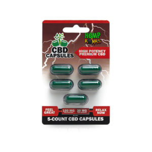 High Potency CBD Capsules 5-Count